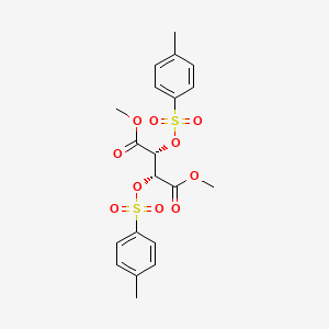 molecular formula C20H22O10S2 B8242987 (2R,3R)-Dimethyl 2,3-bis(tosyloxy)succinate 