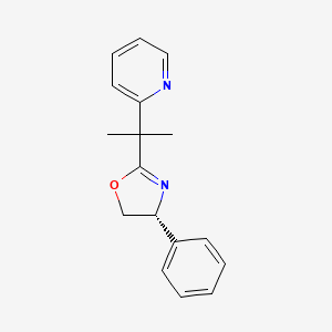 (R)-4-Phenyl-2-(2-(pyridin-2-yl)propan-2-yl)-4,5-dihydrooxazole