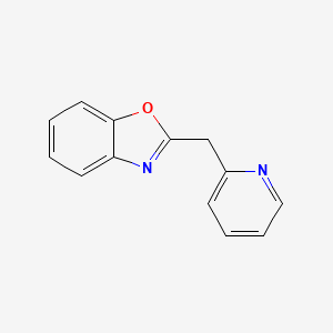molecular formula C13H10N2O B8243045 2-(吡啶-2-基甲基)苯并[d]恶唑 