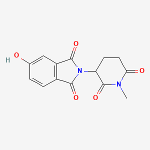 molecular formula C14H12N2O5 B8243104 5-Hydroxy-2-(1-methyl-2,6-dioxopiperidin-3-yl)isoindoline-1,3-dione 