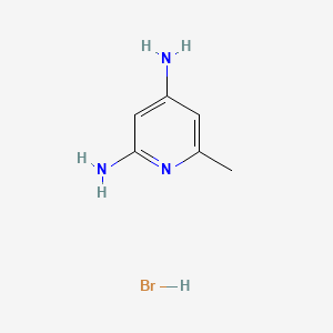 molecular formula C6H10BrN3 B8243112 6-Methylpyridine-2,4-diamine hydrobromide 