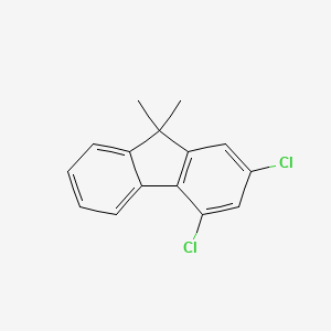 molecular formula C15H12Cl2 B8243132 2,4-Dichloro-9,9-dimethyl-9H-fluorene 