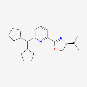 (S)-2-(6-(Dicyclopentylmethyl)pyridin-2-yl)-4-isopropyl-4,5-dihydrooxazole