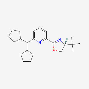 (R)-4-(tert-Butyl)-2-(6-(dicyclopentylmethyl)pyridin-2-yl)-4,5-dihydrooxazole