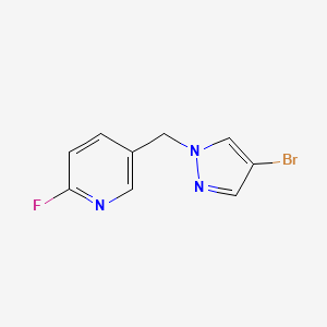 5-((4-Bromo-1H-pyrazol-1-yl)methyl)-2-fluoropyridine