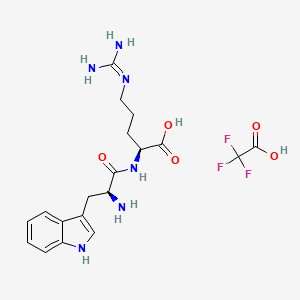 molecular formula C19H25F3N6O5 B8243319 H-Trp-Arg-OH.TFA 