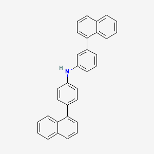 molecular formula C32H23N B8243364 3-(Naphthalen-1-yl)-N-(4-(naphthalen-1-yl)phenyl)aniline 