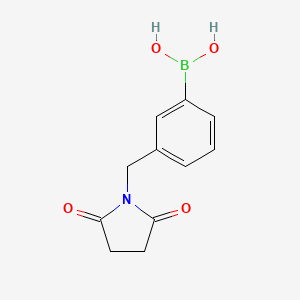 molecular formula C11H12BNO4 B8243386 (3-((2,5-Dioxopyrrolidin-1-yl)methyl)phenyl)boronic acid 