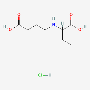 4-((1-Carboxypropyl)amino)butanoic acid hydrochloride