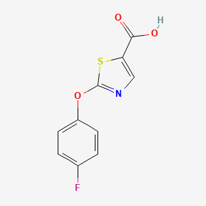 molecular formula C10H6FNO3S B8243437 2-(4-Fluorophenoxy)thiazole-5-carboxylic acid 