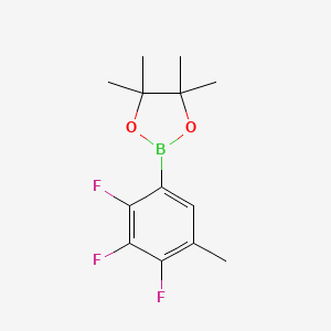 molecular formula C13H16BF3O2 B8243501 4,4,5,5-Tetramethyl-2-(2,3,4-trifluoro-5-methylphenyl)-1,3,2-dioxaborolane 