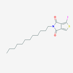 molecular formula C18H26INO2S B8243543 5-Dodecyl-1-iodo-4H-thieno[3,4-c]pyrrole-4,6(5H)-dione 