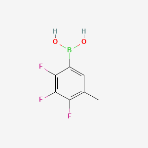 molecular formula C7H6BF3O2 B8243556 (2,3,4-Trifluoro-5-methylphenyl)boronic acid 