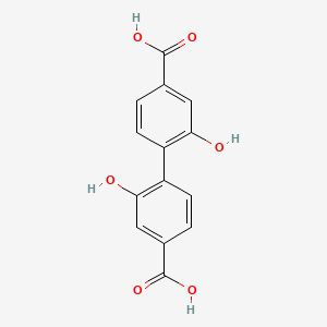 molecular formula C14H10O6 B8243576 2,2'-二羟基-[1,1'-联苯]-4,4'-二羧酸 CAS No. 41738-72-1