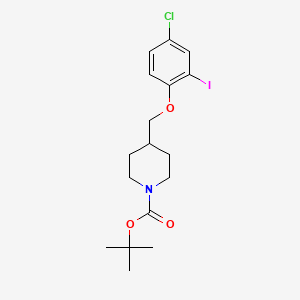 molecular formula C17H23ClINO3 B8243591 tert-Butyl 4-((4-chloro-2-iodophenoxy)methyl)piperidine-1-carboxylate 