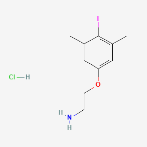 molecular formula C10H15ClINO B8243596 2-(4-Iodo-3,5-dimethylphenoxy)ethanamine hydrochloride 