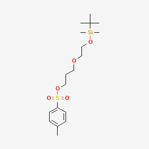 molecular formula C18H32O5SSi B8243609 3-(2-((tert-Butyldimethylsilyl)oxy)ethoxy)propyl 4-methylbenzenesulfonate 