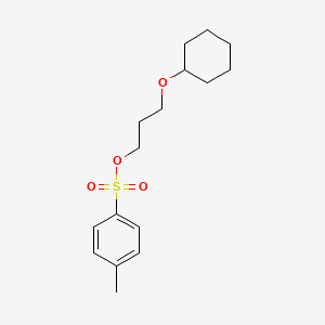 molecular formula C16H24O4S B8243617 3-Cyclohexyloxypropyl toluene-4-sulphonate 