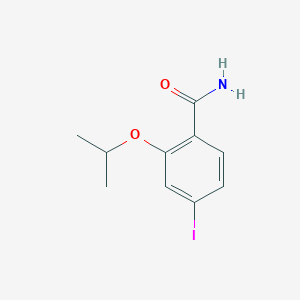 molecular formula C10H12INO2 B8243644 4-Iodo-2-isopropoxybenzamide 