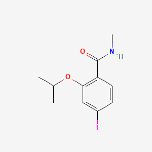 molecular formula C11H14INO2 B8243648 4-Iodo-2-isopropoxy-N-methylbenzamide 