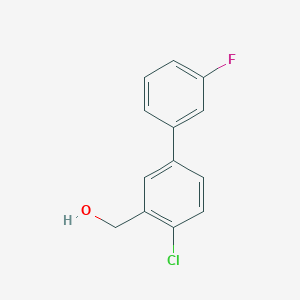 molecular formula C13H10ClFO B8243706 (4-Chloro-3'-fluorobiphenyl-3-yl)methanol 