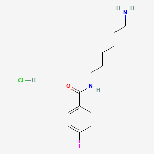 molecular formula C13H20ClIN2O B8243745 N-(6-Aminohexyl)-4-iodobenzamide hydrochloride 