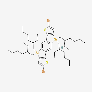 molecular formula C46H72Br2S2Si2 B8243897 bi-TMT-bi-hexyl-2,7-Dibromo-benzo[1,2-b:4,5-b]bis(4,4'-diethylhexyl-4H-silolo[3,2-b]thiophene) 