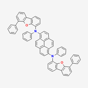 molecular formula C64H40N2O2 B8243908 N1,N6-Diphenyl-N1,N6-bis(6-phenyldibenzo[b,d]furan-4-yl)pyrene-1,6-diamine 
