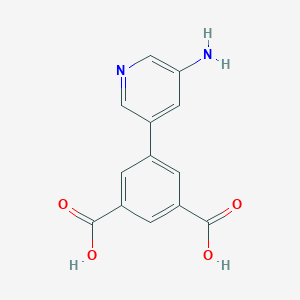 molecular formula C13H10N2O4 B8243984 5-(5-Aminopyridin-3-yl)isophthalic acid 