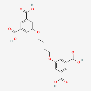 molecular formula C20H18O10 B8243987 5,5'-(Butane-1,4-diylbis(oxy))diisophthalic acid 