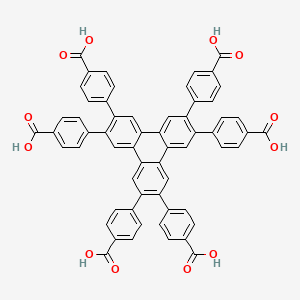 molecular formula C60H36O12 B8244023 4,4',4'',4''',4'''',4'''''-(三苯并苯-2,3,6,7,10,11-六基)六苯甲酸 