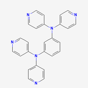 molecular formula C26H20N6 B8244046 N1,N1,N3,N3-四(吡啶-4-基)苯-1,3-二胺 