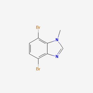 molecular formula C8H6Br2N2 B8244103 4,7-Dibromo-1-methyl-1H-benzo[d]imidazole 