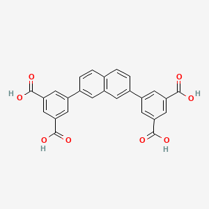 molecular formula C26H16O8 B8244126 5,5'-(Naphthalene-2,7-diyl)diisophthalic acid 