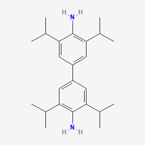 molecular formula C24H36N2 B8244145 3,3',5,5'-Tetraisopropyl-[1,1'-biphenyl]-4,4'-diamine 