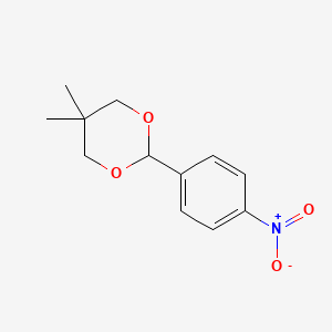 molecular formula C12H15NO4 B8244167 5,5-Dimethyl-2-(4-nitrophenyl)-1,3-dioxane CAS No. 838-42-6