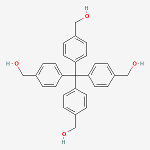 molecular formula C29H28O4 B8244175 (Methanetetrayltetrakis(benzene-4,1-diyl))tetramethanol CAS No. 617706-62-4