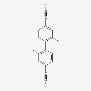 molecular formula C18H14 B8244210 4,4'-二乙炔基-2,2'-二甲基-1,1'-联苯 