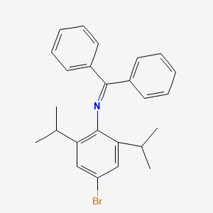 molecular formula C25H26BrN B8244241 N-diphenylmethylene-2,6-diisopropyl-4-bromoaniline 