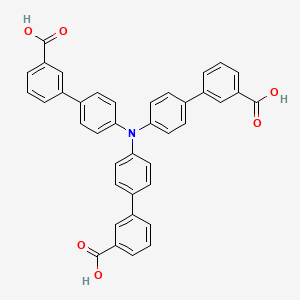 molecular formula C39H27NO6 B8244255 4',4''',4'''''-Nitrilotris(([1,1'-biphenyl]-3-carboxylic acid)) 