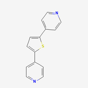 molecular formula C14H10N2S B8244269 2,5-Di(pyridin-4-yl)thiophene 