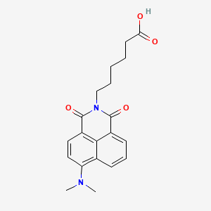 molecular formula C20H22N2O4 B8244301 6-(6-(dimethylamino)-1,3-dioxo-1H-benzo[de]isoquinolin-2(3H)-yl)hexanoic acid 