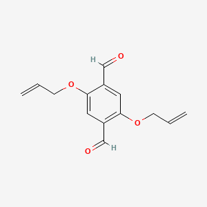 molecular formula C14H14O4 B8244331 2,5-Bis(allyloxy)terephthalaldehyde 
