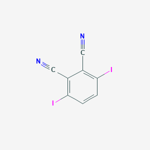 molecular formula C8H2I2N2 B8244336 3,6-Diiodophthalonitrile 