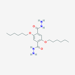 molecular formula C20H34N4O4 B8244337 2,5-双(己氧基)对苯二甲酰二腙 