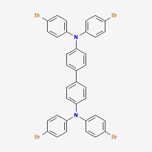 molecular formula C36H24Br4N2 B8244355 N4,N4,N4',N4'-Tetrakis(4-bromophenyl)-[1,1'-biphenyl]-4,4'-diamine 