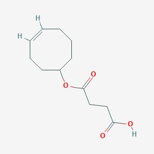 molecular formula C12H18O4 B8244366 4-(Cyclooct-4-en-1-yloxy)-4-oxobutanoic acid 