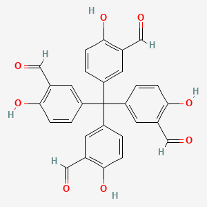 molecular formula C29H20O8 B8244368 5,5',5'',5'''-甲烷四基四(2-羟基苯甲醛) 