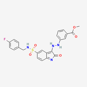 molecular formula C23H19FN4O5S B8244389 CID 76850162 