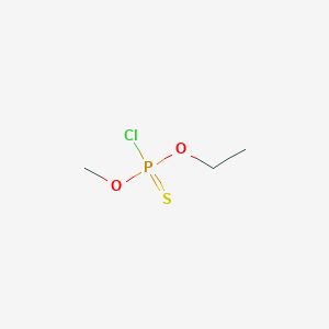 molecular formula C3H8ClO2PS B082444 甲基氯代硫代磷酸乙酯 CAS No. 13289-13-9